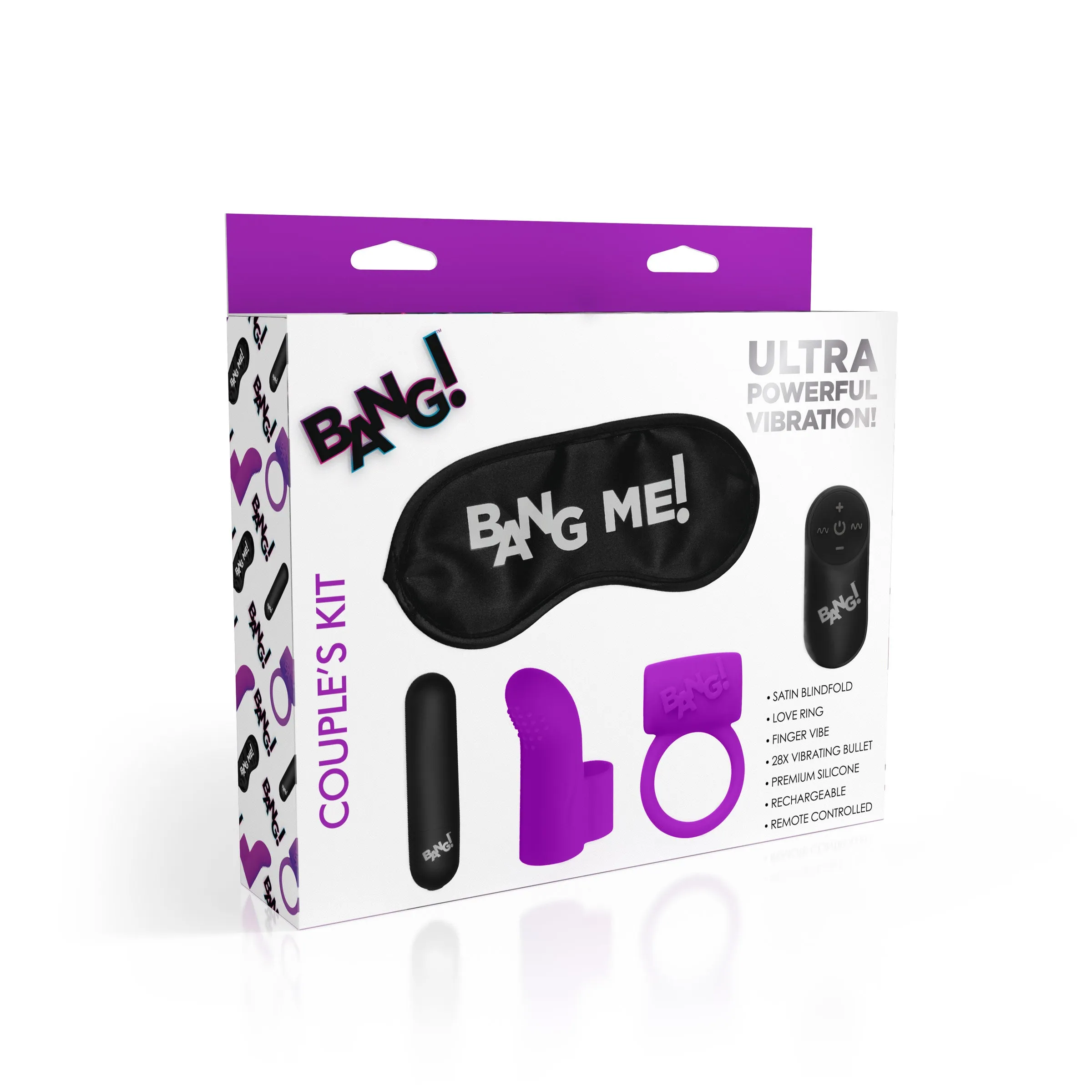 28X Couple's Kit Remote Control C-Ring & Finger Vibe Kit