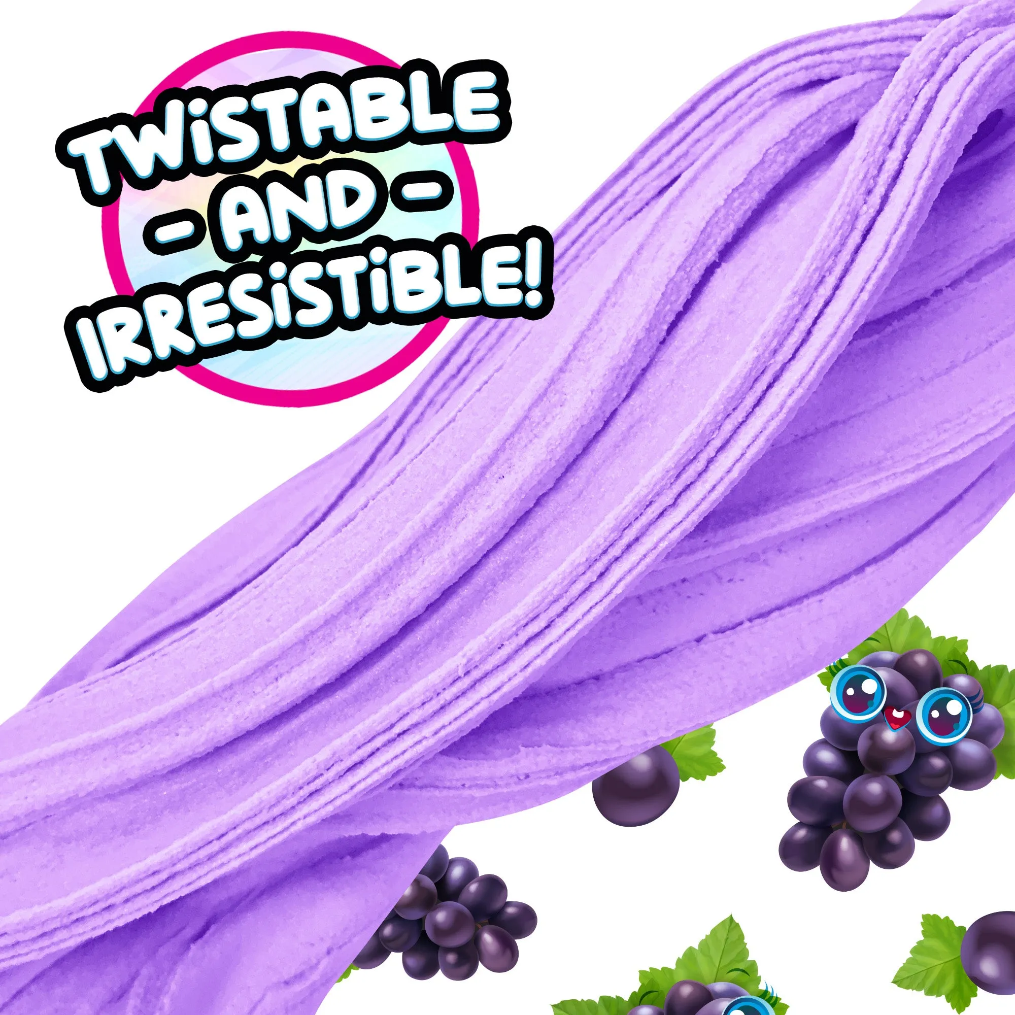 COMPOUND KINGS Fluffy Butter Cloudz Compound Bucket For Girls & Boys | Sensory Toys | Non-Toxic & Non-Sticky | Stress Relieving Tactile | (Purple Grape)