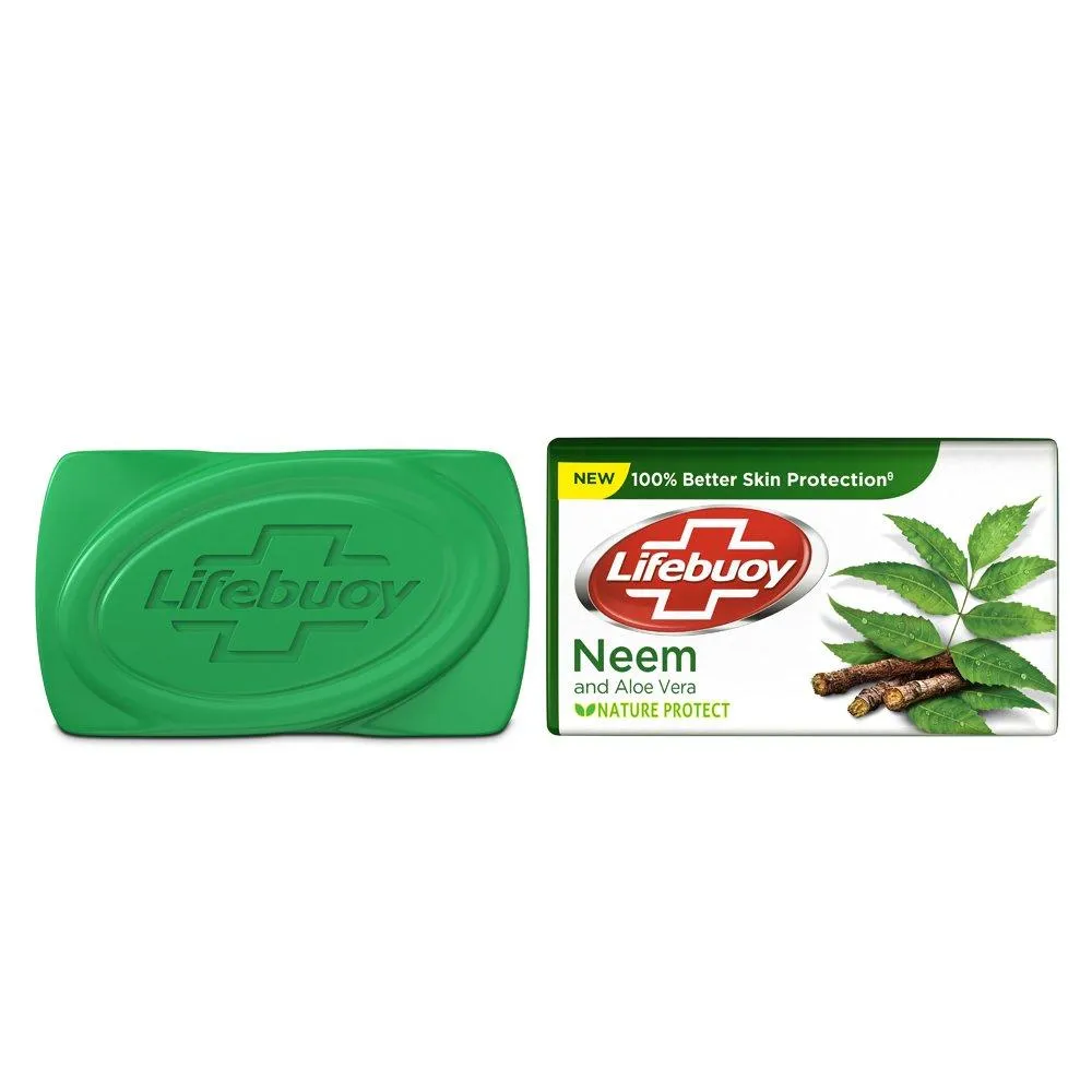 Lifeboy Bar Soap Neem & Aloe Vera