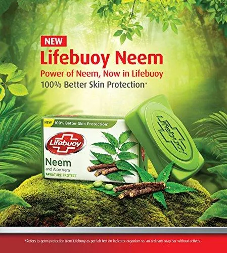 Lifeboy Bar Soap Neem & Aloe Vera