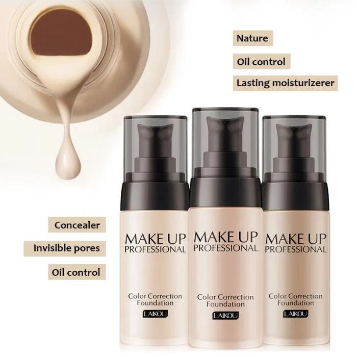 Liquid Makeup Base Long Lasting Moisturizing Nude Foundation Concealer