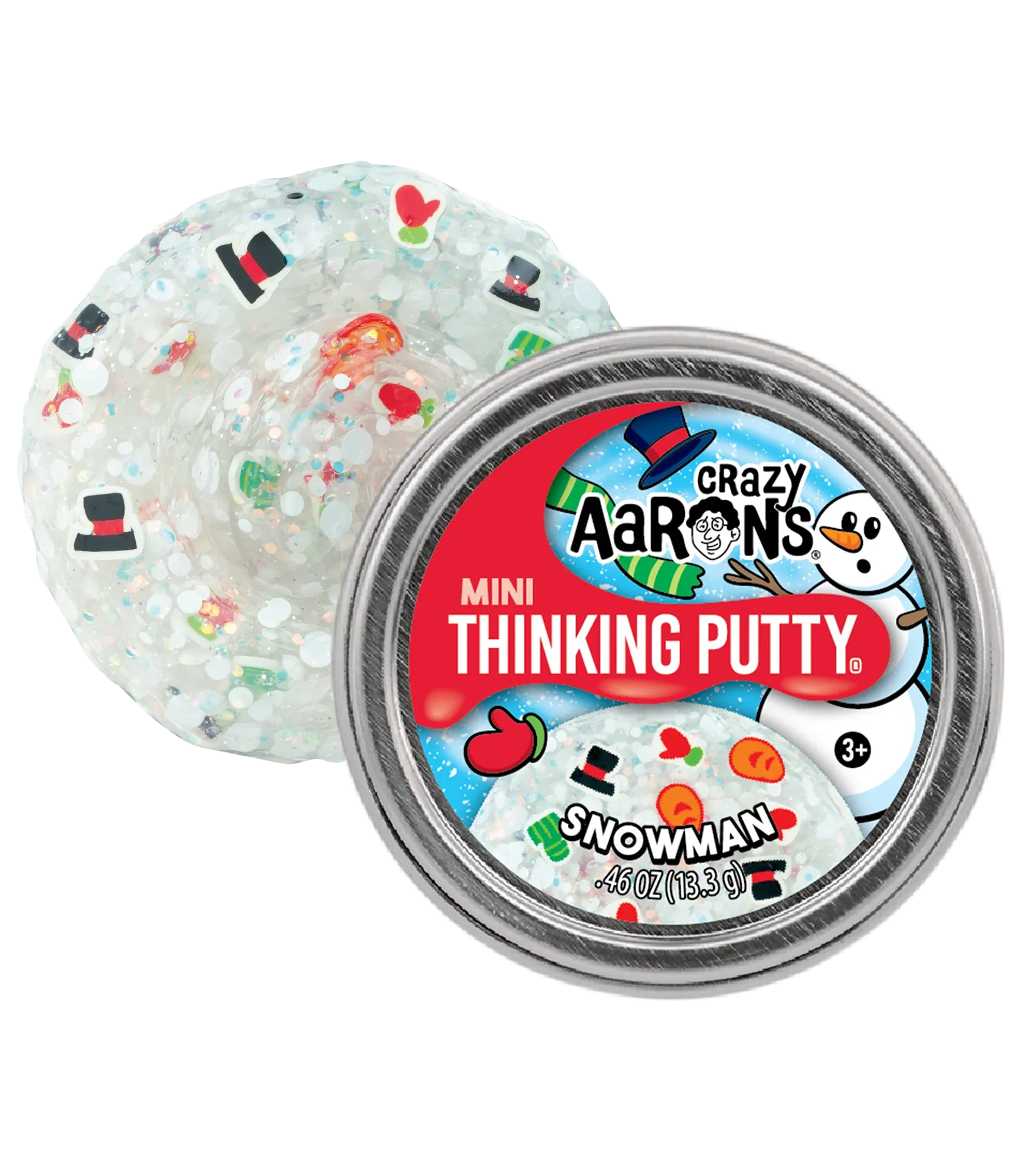 Mini 2" Snowman Thinking Putty