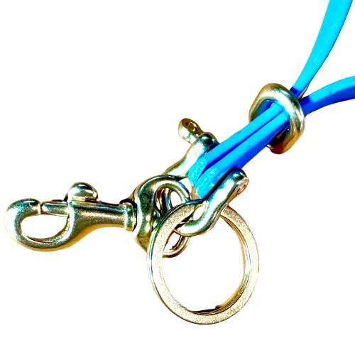 Never Lose Your Keys Again! Sporty Biothane Clip-On Wearable Wristlet Keychain, Waterproof Wristlet Keychain, Wearable Keychain w/Shackle, Bolt Snap   Keeper