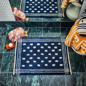 Palermo Bath Mat - Indigo