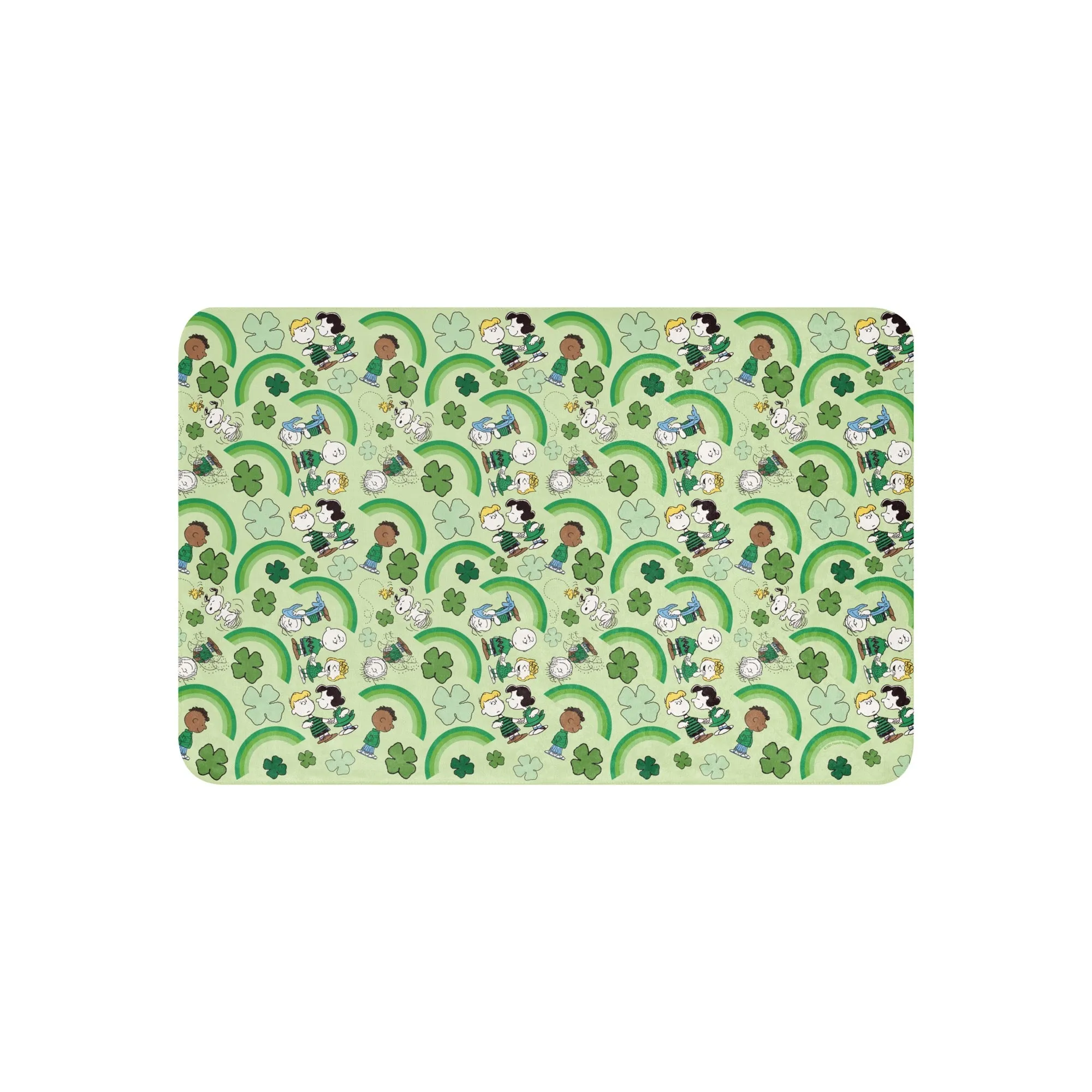 Peanuts Gang Feeling Lucky Sherpa Blanket