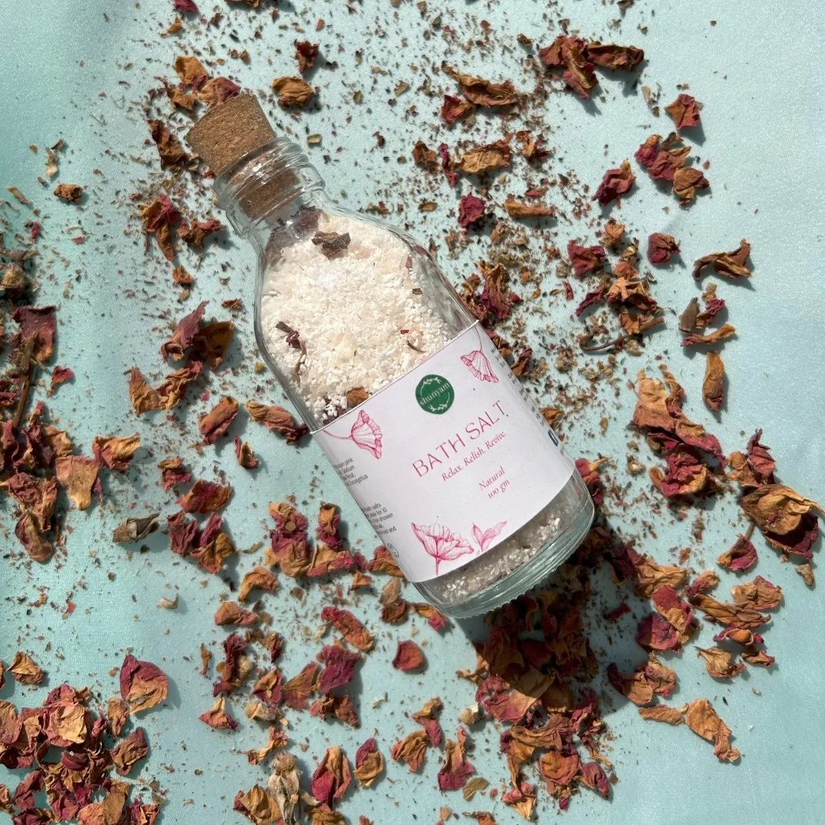 Rose Bath Salt for Aromatherapy and Muscle Relaxation