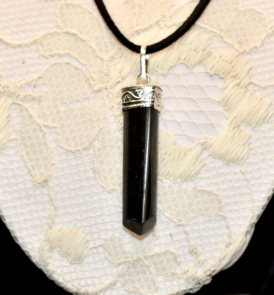 Shungite Point Pendant
