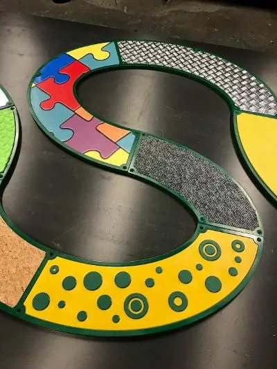 Sid the Tactile Snake Wall Panel