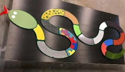 Sid the Tactile Snake Wall Panel