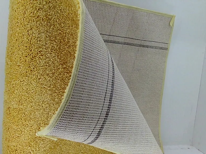 Soft Yellow Kitchen Rug - Non-Slip, Easy-Clean