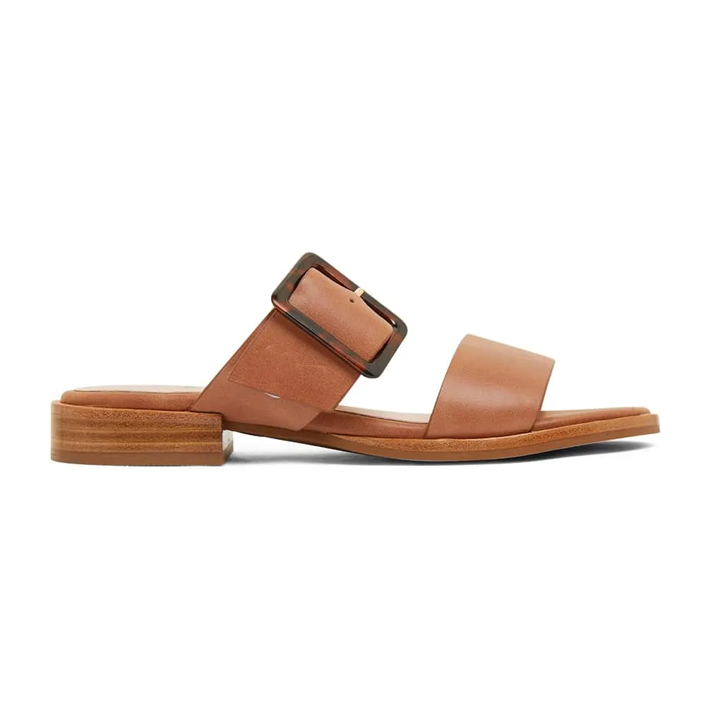 Tanya Slide in Tan Leather