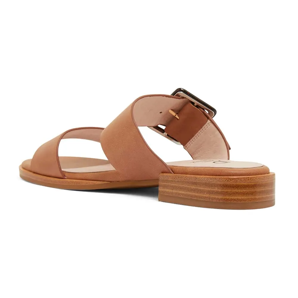 Tanya Slide in Tan Leather