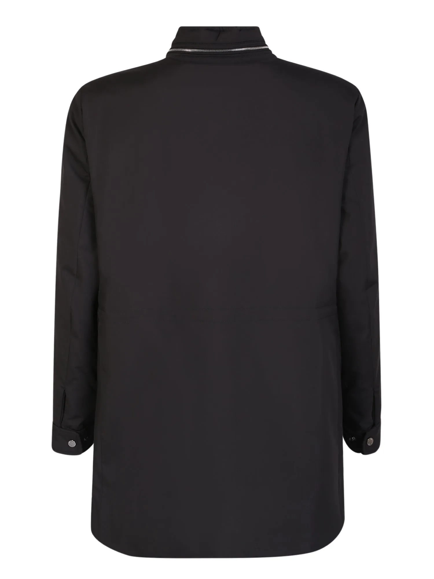 Waterproof hooded jacket black